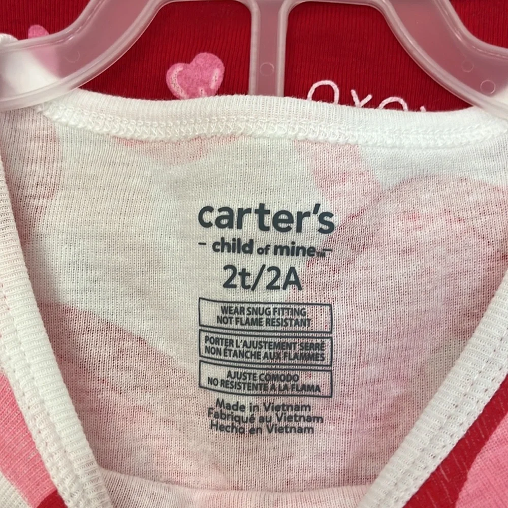 Carter’s Child of mine girl pajama set, please read description toddler